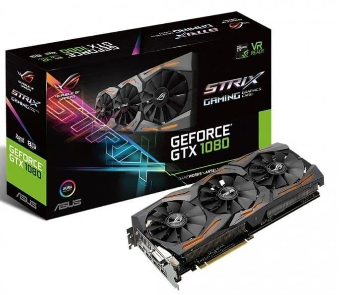 Видеокарта ASUS GTX 1080 8Gb Rog Strix Advanced (STRIX-GTX1080-A8G