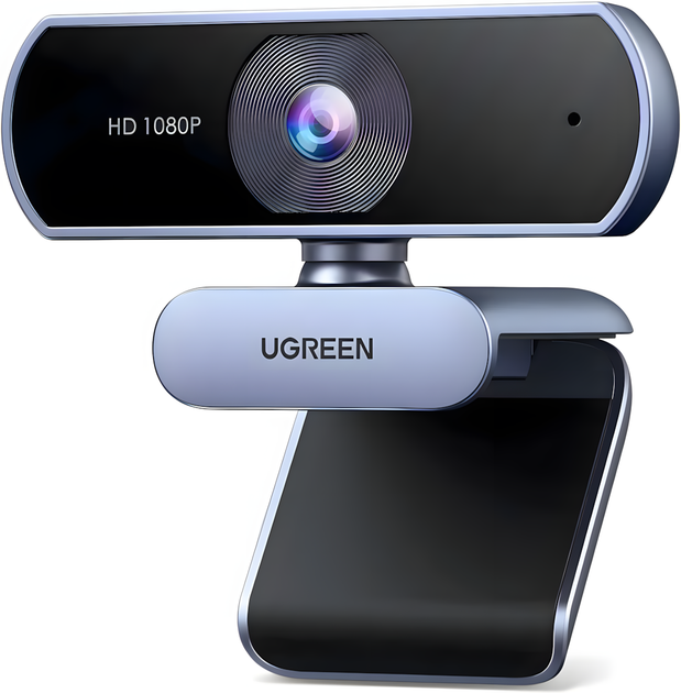 USB-веб камера с двумя микрофонами Ugreen CM678 Full HD 1080P@30FPS Grey - Фото 1 USB-веб камера с двумя микрофонами Ugreen CM678 Full HD 1080P@30FPS Grey - изображение 1