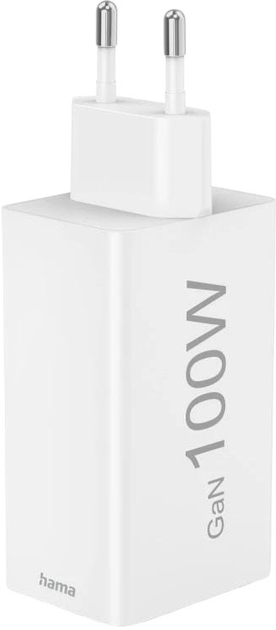 Ładowarka Hama Mini GaN PD/QC 2 x USB-C, 1 x USB-A 100W White (4047443514073) - obraz 5