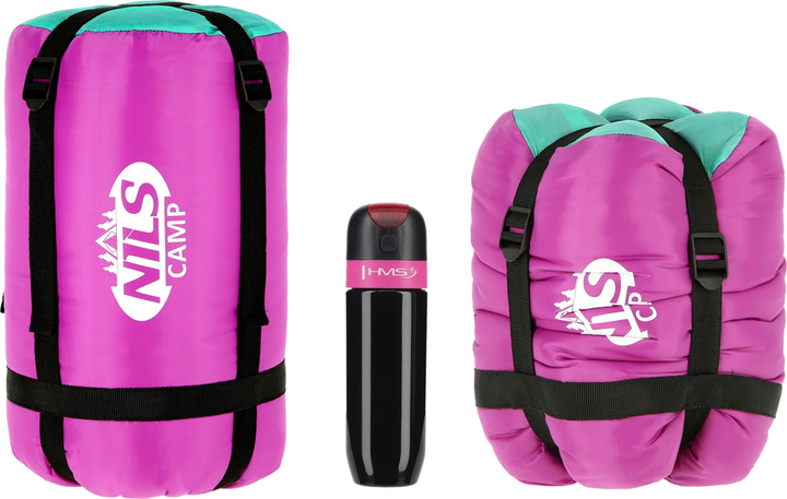 Śpiwór Nils Camp NC2008 kempingowy Rozm. M Purple-Turquoise (5907695598049) - obraz 6