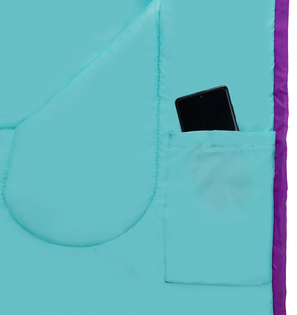 Śpiwór Nils Camp NC2008 kempingowy Rozm. M Purple-Turquoise (5907695598049) - obraz 10