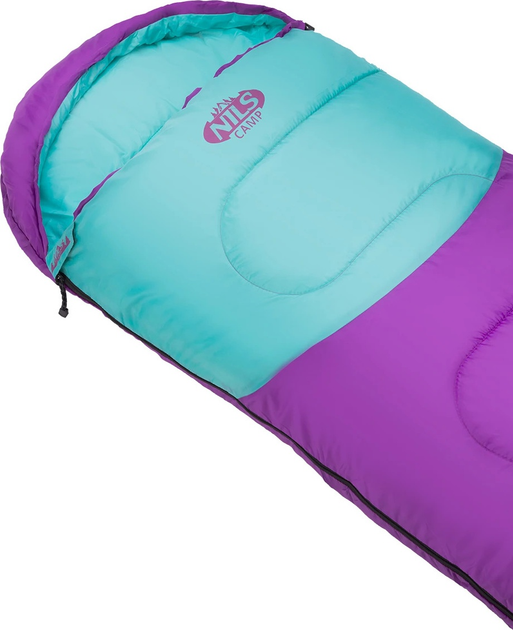 Śpiwór Nils Camp NC2008 kempingowy Rozm. M Purple-Turquoise (5907695598049) - obraz 12