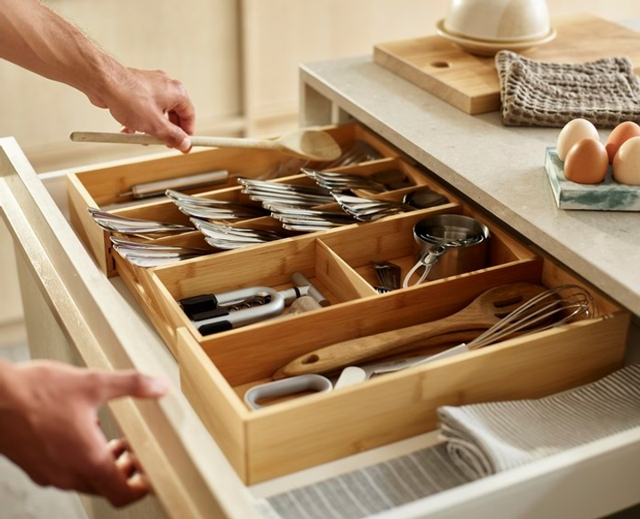 Organizer na sztućce Joseph Joseph DrawerStore bambusowy 32-56x40x6.8 cm (5028420009859) - obraz 9