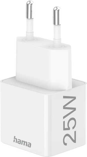 Зарядний пристрій Hama Mini PD/QC USB-C 25W White (4047443489371) - зображення 4