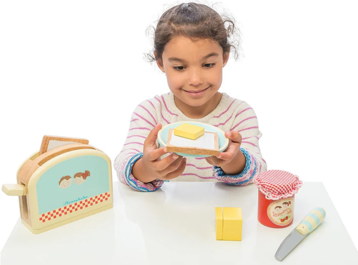 Drewniany zestaw do zabawy Le Toy Van Honeybake Toster Set (5060023412872) - obraz 5