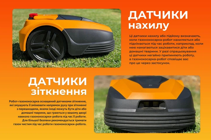 Роботизированная газонокосилка iHunt RoboMower APP 2500m² PRO с управлением через смартфон, автоматическим возвратом на базу и датчиком дождя - изображение 3