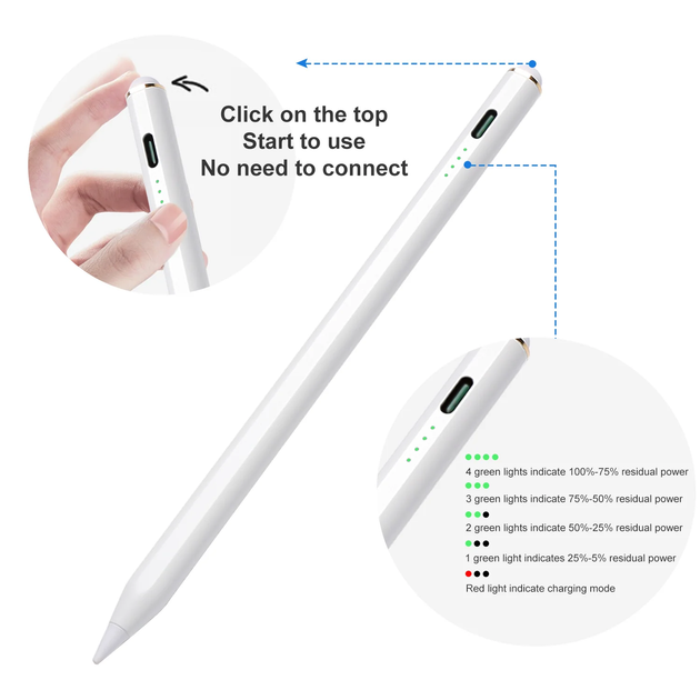 Aktywny rysik Joyroom JR-X9 Active Stylus Pen White (6941237179623) - obraz 8