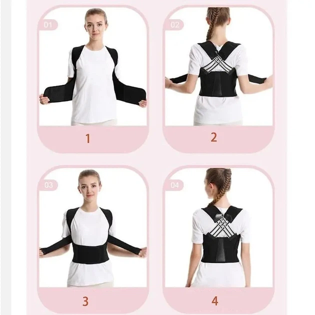 Эластичный корректор осанки, корсет для выравнивания спины POSTURE BELT - Фото 8 Эластичный корректор осанки, корсет для выравнивания спины POSTURE BELT - изображение 8