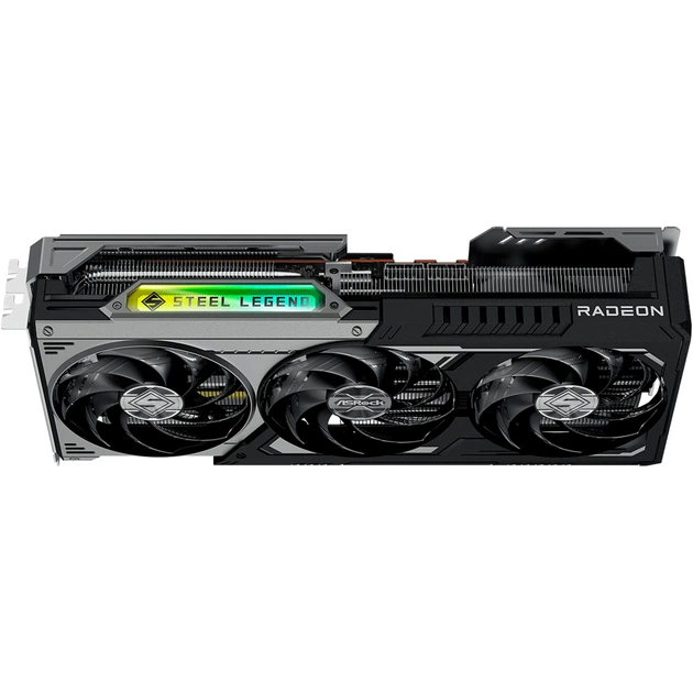 Видеокарта ASRock Radeon RX 9070 XT Steel Legend Dark 16GB