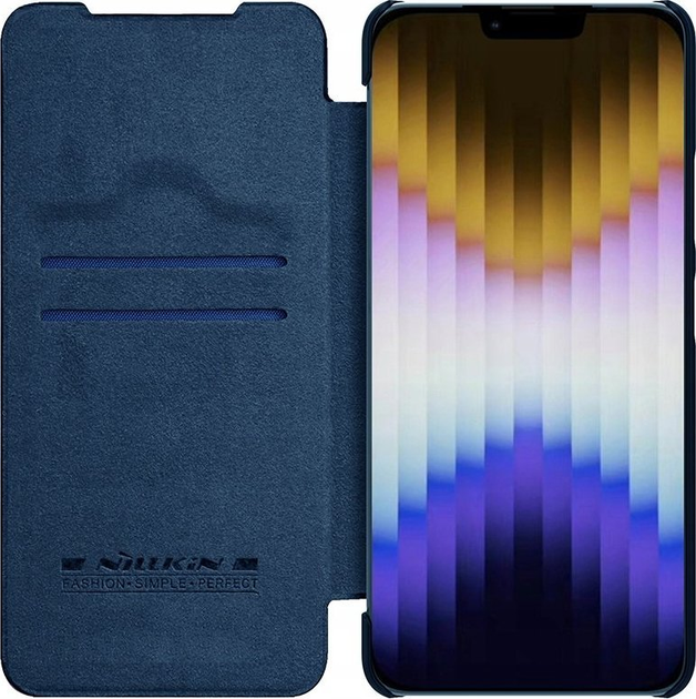 Чохол-книжка Nillkin Qin Leather Pro Case для Apple iPhone 14 Plus Blue (6902048249004) - зображення 5