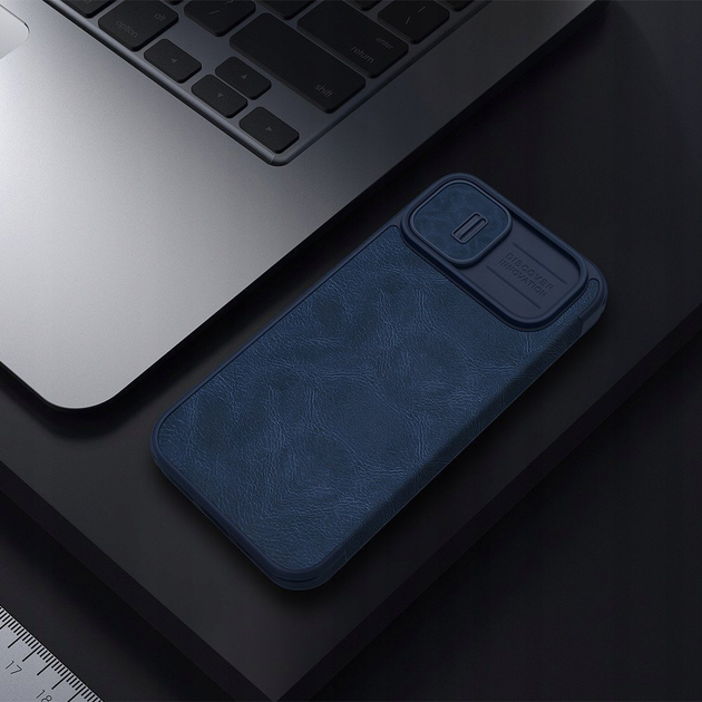 Чохол-книжка Nillkin Qin Leather Pro Case для Apple iPhone 14 Plus Blue (6902048249004) - зображення 6