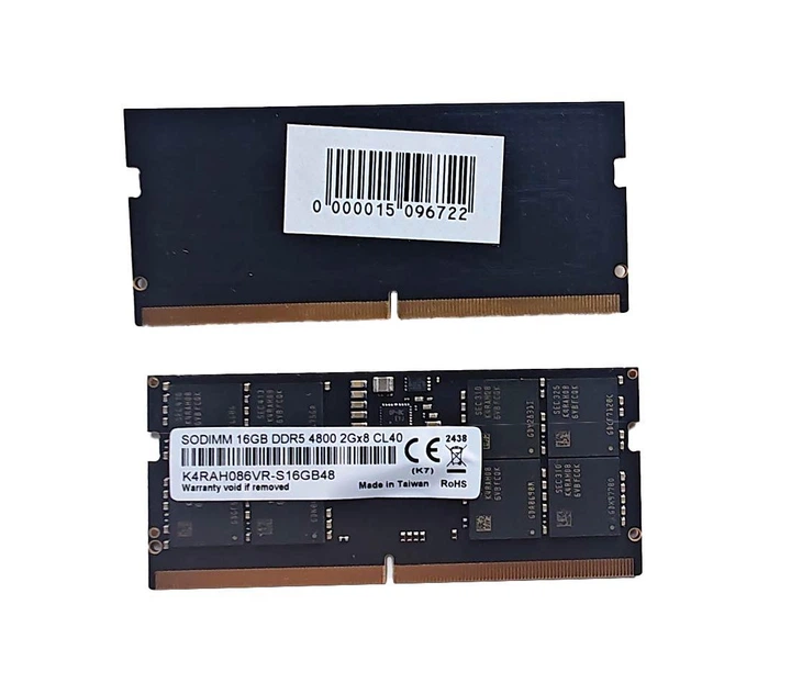 Оперативна пам'ять Samsung SoDIMM DDR5 16Gb PC5-4800 (K4RAH086V