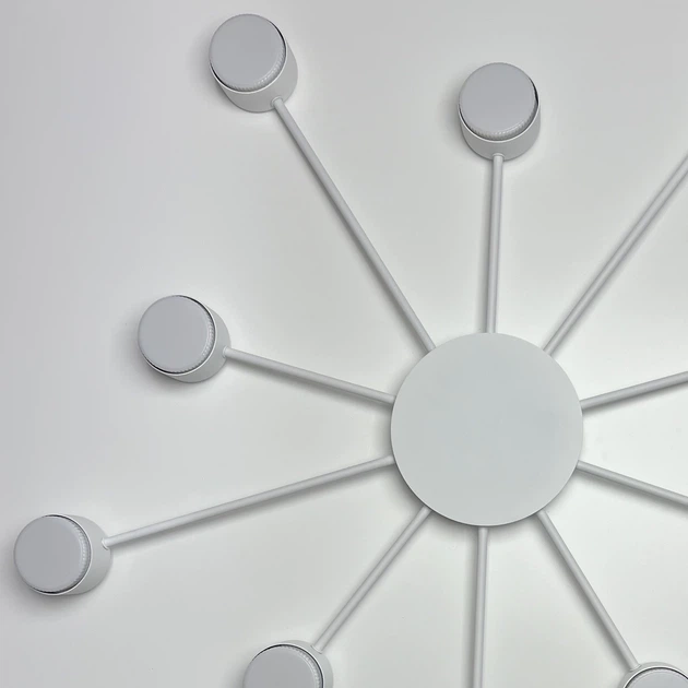 Люстра потолочная LUMINARIA RAY SLIM 10xGX53 WHITE 220V IP20 (6951635239522) - Фото 10 Люстра потолочная LUMINARIA RAY SLIM 10xGX53 WHITE 220V IP20 (6951635239522) - изображение 10
