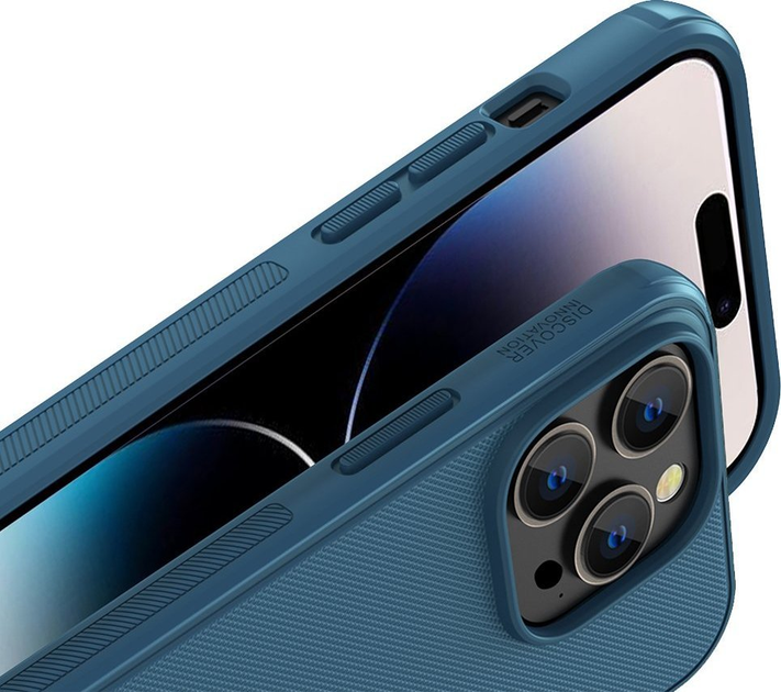Панель Nillkin Super Frosted Shield Pro Magnetic Case для Apple iPhone 14 Pro Max MagSafe Blue (6902048248281) - зображення 7