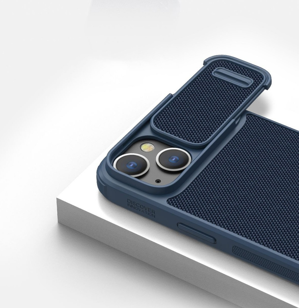 Etui Nillkin Textured S Case do Apple iPhone 14 Blue (6902048249547) - obraz 6