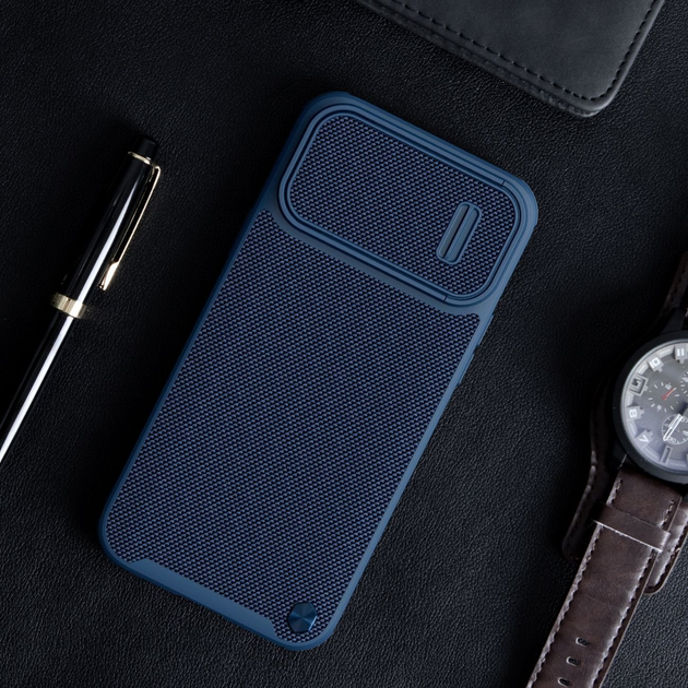 Etui Nillkin Textured S Case do Apple iPhone 14 Pro Max Blue (6902048249639) - obraz 6