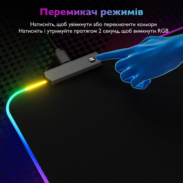 Игровая поверхность Mission RGB LED Black (MS-RGBMPad) - изображение 3