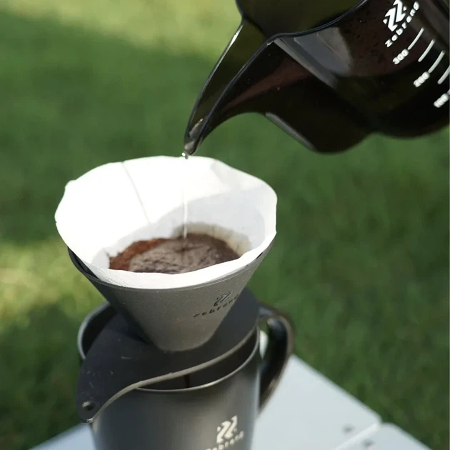 Пуровер Hario V60 Flat Dripper Zebrang 02 Силіконовий складаний TT - зображення 6