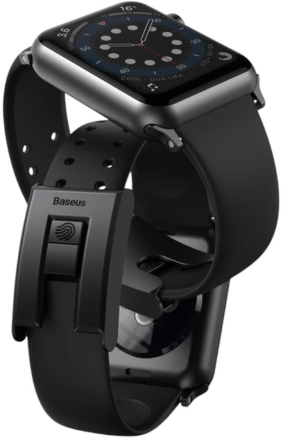 Ремінець Baseus Slip-Thru для Apple Watch Series 3 / 4 / 5 / 6 / SE 38 | 40 mm Black (LBWSE-01) - зображення 5