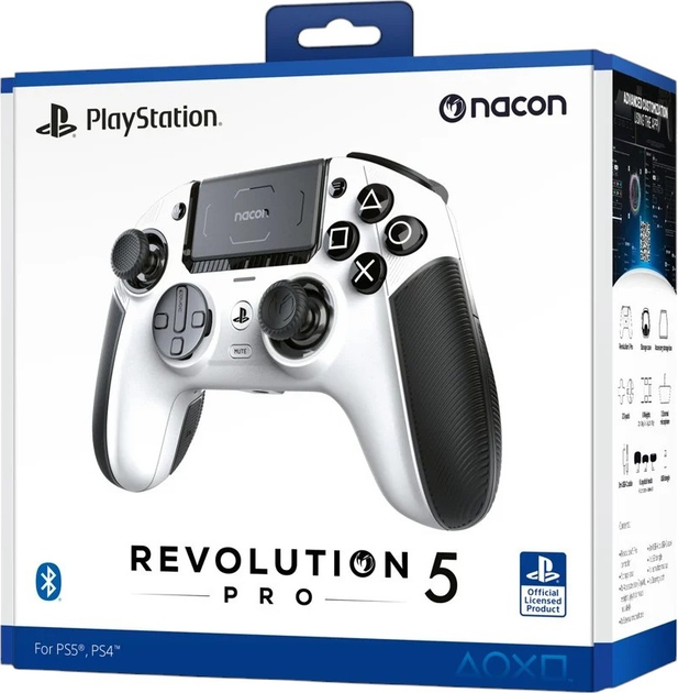Kontroler Nacon Revolution 5 Pro Controller White (3665962023534) - obraz 4