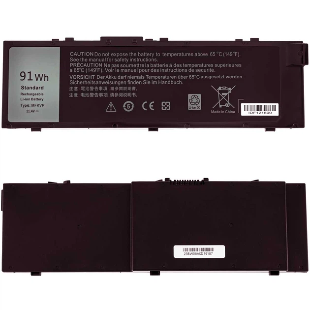Батарея (аккумулятор) для ноутбука Precision 7510 (115273) ( 115273 ) - Фото 2 Батарея (аккумулятор) для ноутбука Precision 7510 (115273) ( 115273 ) - изображение 2