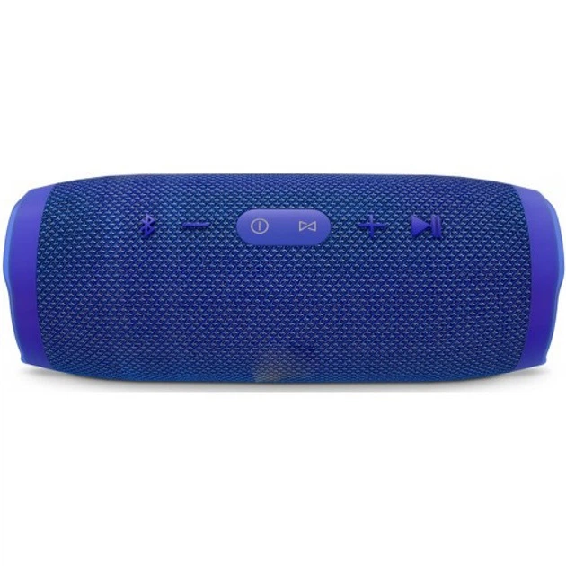 Портативная аккумуляторная Bluetooth колонка беспроводная переносная акустика бумбокс 20W MP3 UKC E3 CHARGE3 синяя - изображение 3
