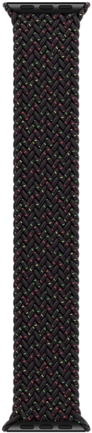 Pasek Apple Braided Solo Loop do Apple Watch 41mm Size 9 Black Unity (MMWJ3) - obraz 3