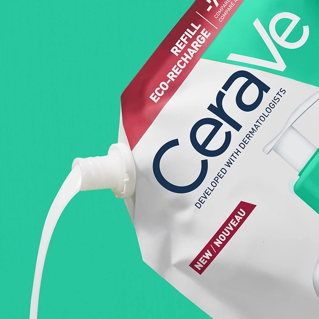 Змінний блок Очищувальний гель для обличчя і тіла CeraVe Foaming Cleanser для нормальної та жирної шкіри 473 мл (3337875905596) - зображення 4