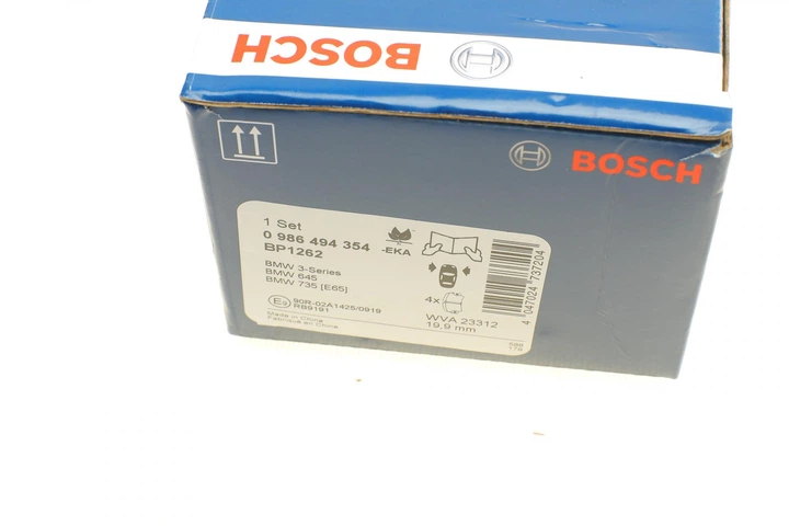 Колодки гальмівні передні BMW 3 E90/E91 04-13/X1 E84 09-15 - 0 986 494 354 BOSCH - зображення 9