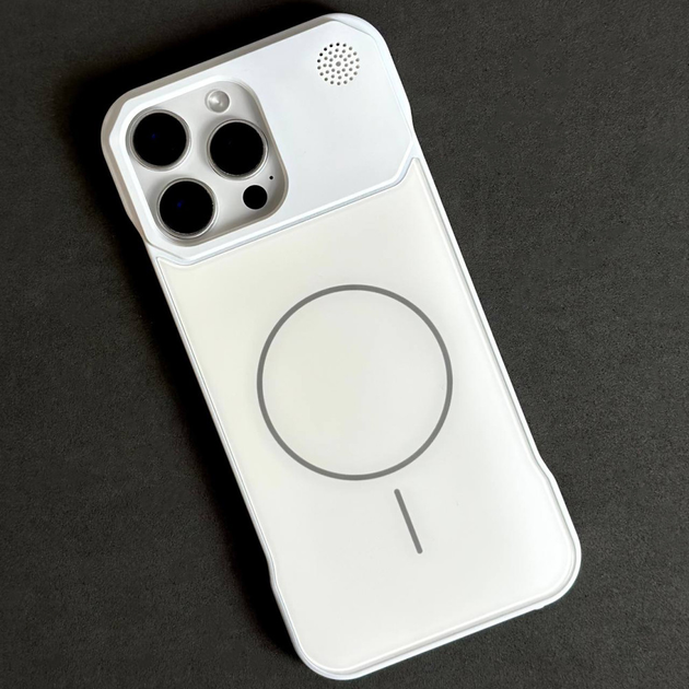 Чохол Glass Matte Aromatherapy Metal Magnetic для iPhone 13 Pro Max White - Фото 1 Чохол Glass Matte Aromatherapy Metal Magnetic для iPhone 13 Pro Max White - зображення 1