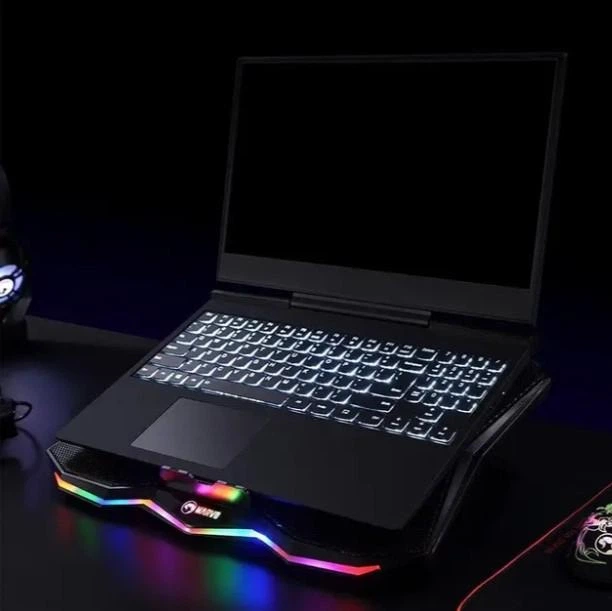 Охлаждающая подставка для ноутбука MARVO CoolingPad FN-40 до 17,3" на 2USB c подсветкой - изображение 9