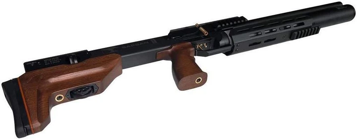 Пневматическая винтовка PCP Zbroia Sapsan Tactical 550/300 (4.5мм, 35 Дж, коричневый) с оптическим прицелом с насосом с чехлом с набором для чистки с пулями - изображение 5
