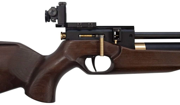 Пневматическая винтовка PCP Zbroia Sport 550/200 (4,5 мм, 16 Дж, коричневый) с насосом с пулями - Фото 6 Пневматическая винтовка PCP Zbroia Sport 550/200 (4,5 мм, 16 Дж, коричневый) с насосом с пулями - изображение 6