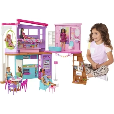 Игровой набор Barbie Дом Малибу (HCD50) - Фото 6 Игровой набор Barbie Дом Малибу (HCD50) - изображение 6