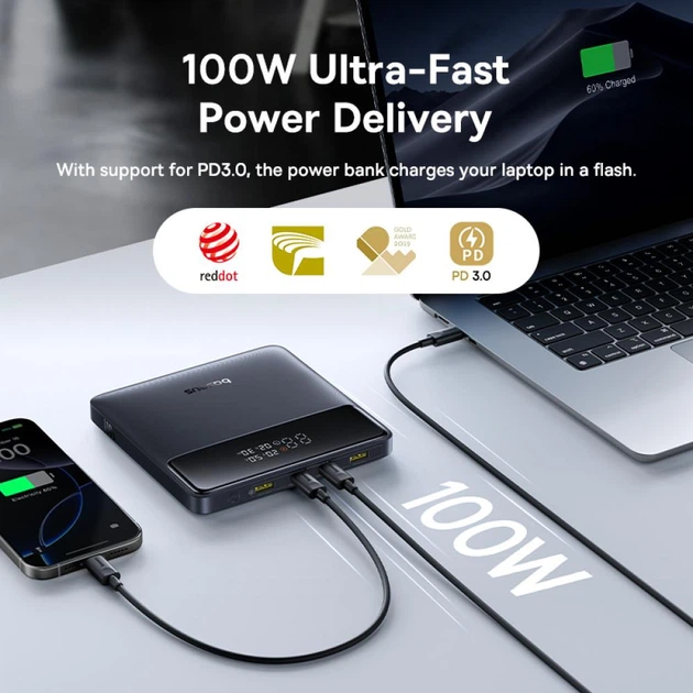 УМБ  Baseus Blade H1 Lite 20000 mAh 100W Black (P10021604123-00) - зображення 5
