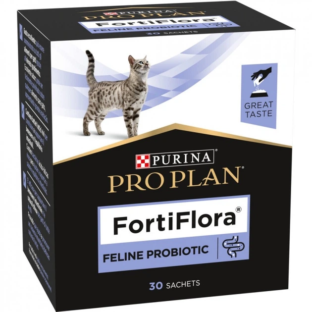 Пробиотическая добавка для животных Purina Pro Plan FortiFlora Feline Probiotic 30х1 г (8445290040794) (246912) - Фото 2 Пробиотическая добавка для животных Purina Pro Plan FortiFlora Feline Probiotic 30х1 г (8445290040794) (246912) - изображение 2