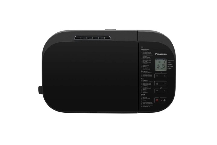 Хлібопічка Panasonic 550Вт, програм-30, макс.ваг -1.25кг, форма-прямокутник, метал, чорний (SD-YR2550STS) - изображение 6