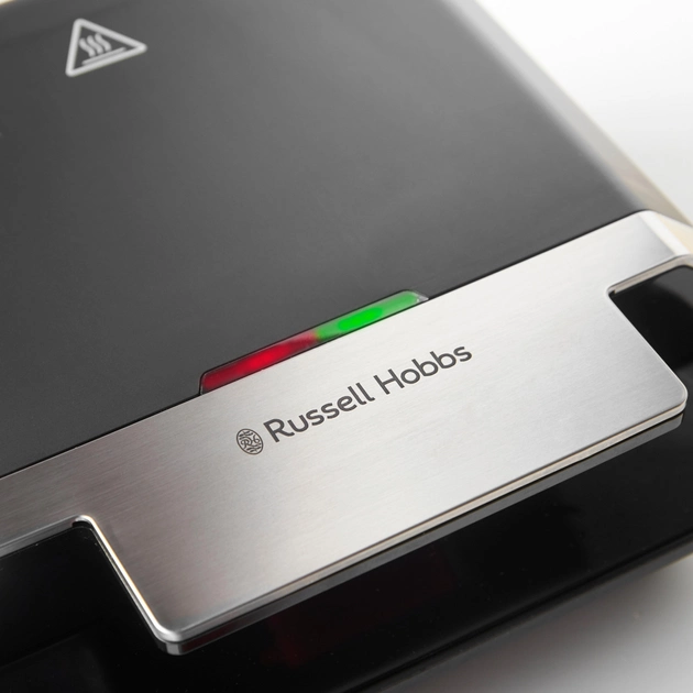Сендвічмейкер Russell Hobbs, 750Вт, 1 пластина-сендвіч, корпус-пластик, чорний - зображення 2