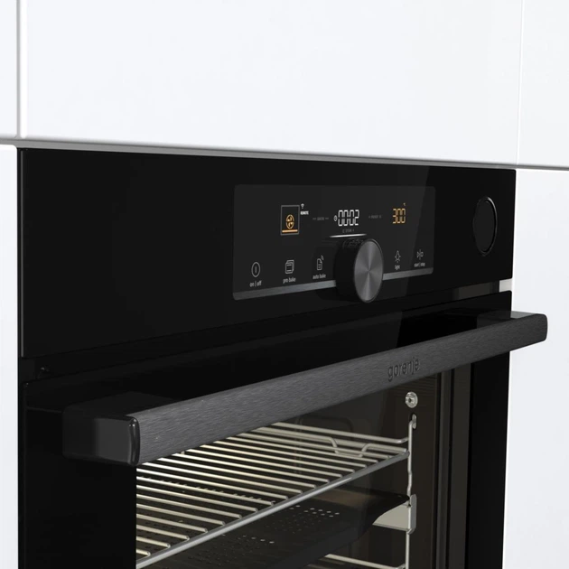 Духова шафа Gorenje електрична, 77л, A+, пара, дисплей, 300 °C, Wi-Fi, чорний - зображення 9