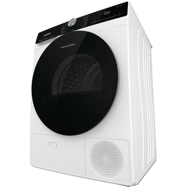 Сушильна машина Gorenje тепловий насос, 9кг, A++, 60см, дисплей, 15 програм, підсвітка барабану, білий - изображение 3