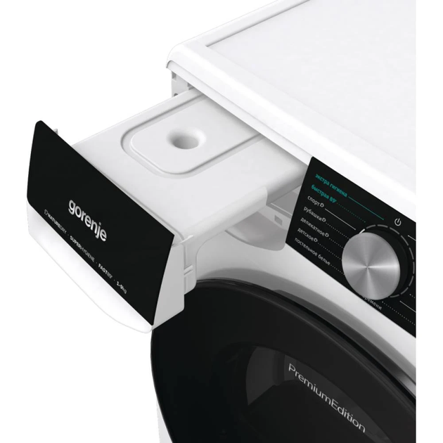 Сушильна машина Gorenje тепловий насос, 9кг, A++, 60см, дисплей, 15 програм, підсвітка барабану, білий - изображение 11
