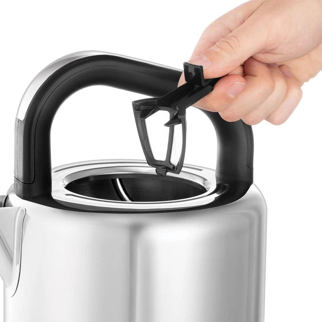 Електрочайник Russell Hobbs 26421-70 Distinctions Black 1.5л, Strix, метал, сріблясто-синій - зображення 6
