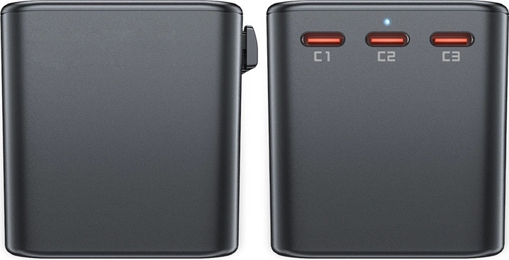 Ładowarka sieciowa podróżna Acefast Z1 3 x USB-C 2 x USB-A 75 W US/EU/UK/AU Black (6974316282495) - obraz 5