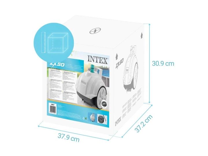 Робот - пылесос для бассейнов Intex 28007 (ZX50) для очистки дна, работает от 3 407 л/ч до 5 678л/ч, подключение на впуск воды - Фото 7 Робот - пылесос для бассейнов Intex 28007 (ZX50) для очистки дна, работает от 3 407 л/ч до 5 678л/ч, подключение на впуск воды - изображение 7