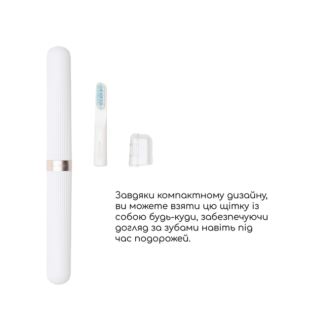 Отбеливающая звуковая зубная щетка Medica+ Lux 10Х Portable Grey - изображение 6