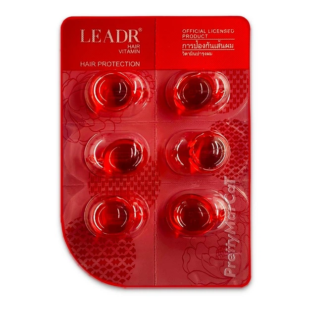 Незмивні вітамінні капсули для відновлення волосся LEADR Camellia Seed Oil and Cherry Blossoms 6 капсул - зображення 2