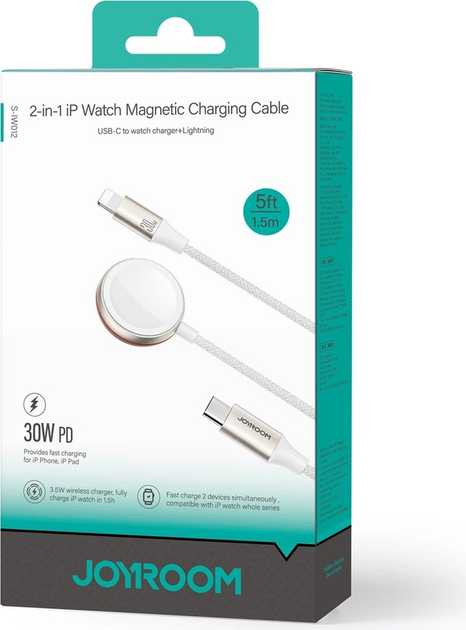 Кабель JOYROOM USB Type-C - Lightning + MagSafe 1.5 м White (6956116771348) - зображення 15