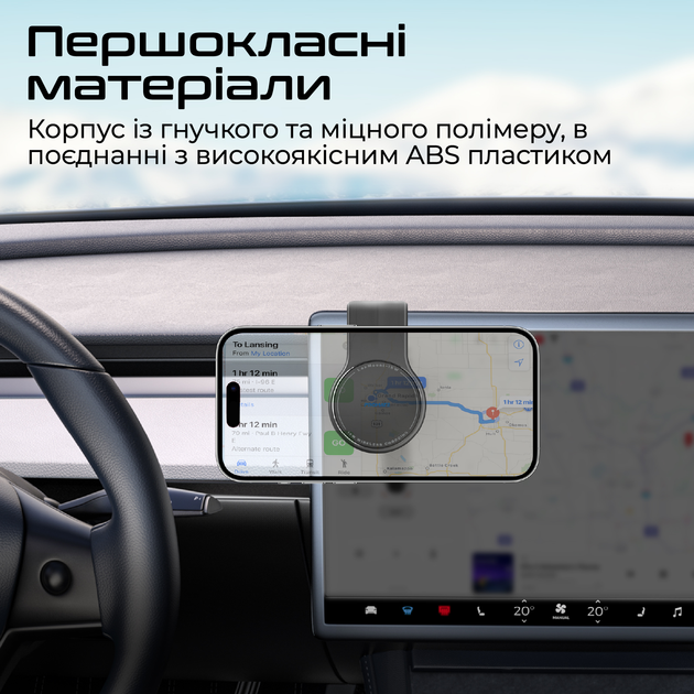 Бездротовий зарядний пристрій Promate Laxmount-15W MagSafe Black (laxmount-15w) - зображення 5