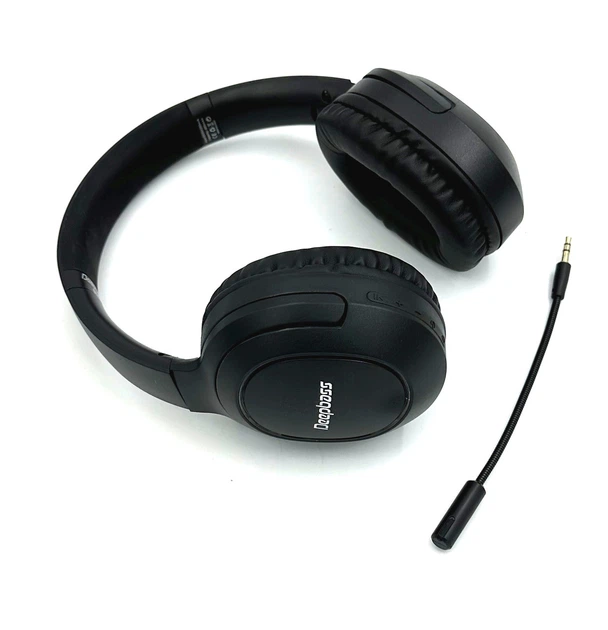 Навушники Bluetooth DEEPBASS R10 Чорні зі знімним мікрофоном - зображення 3