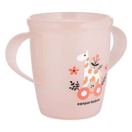 Чашка відкрита з ручками 250 мл Canpol Babies TOYS коралова - изображение 2
